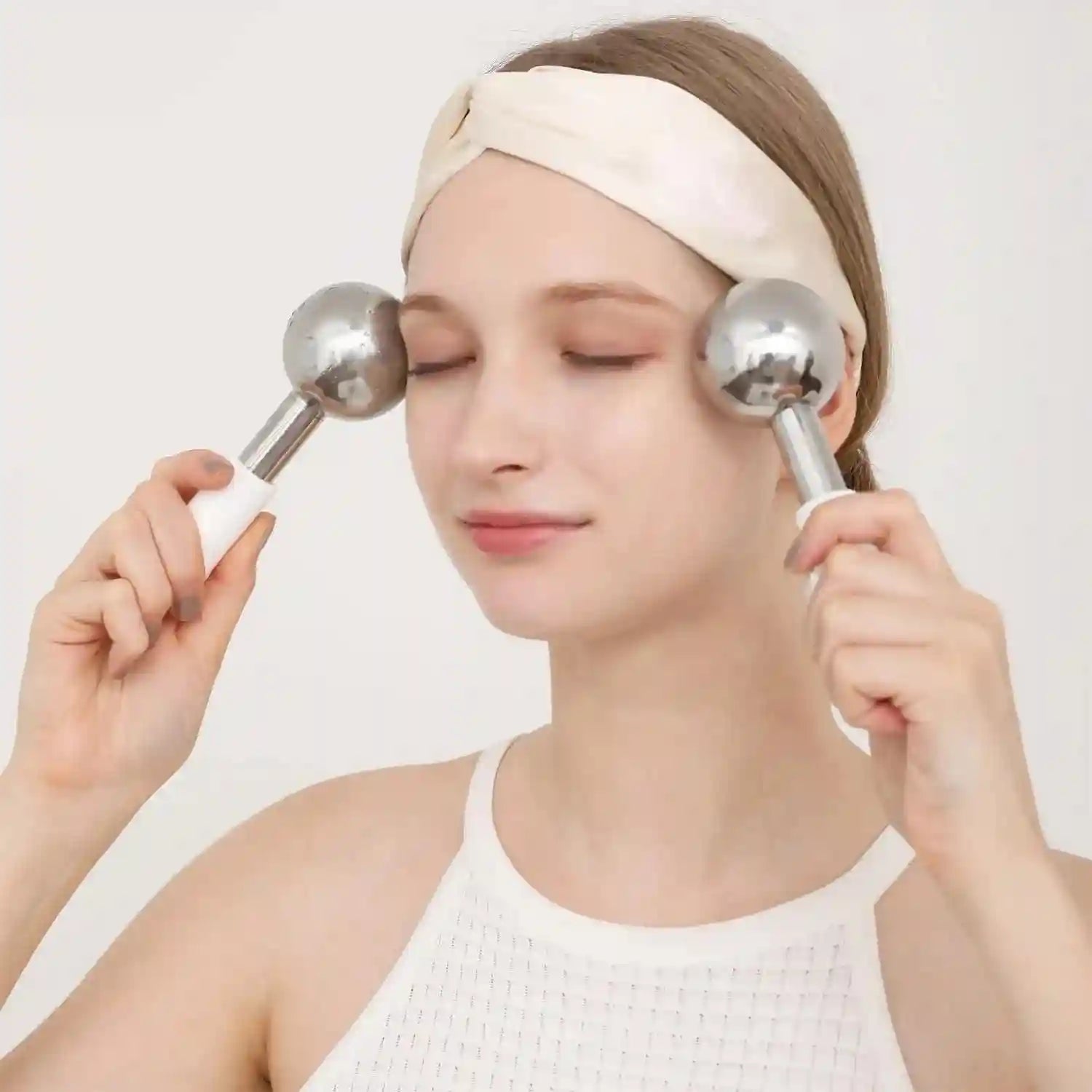 Ice Globe Facial Massager – 360 Rotating Cold Roller by Tidesmit Eye Massage Instrument Tidesmit