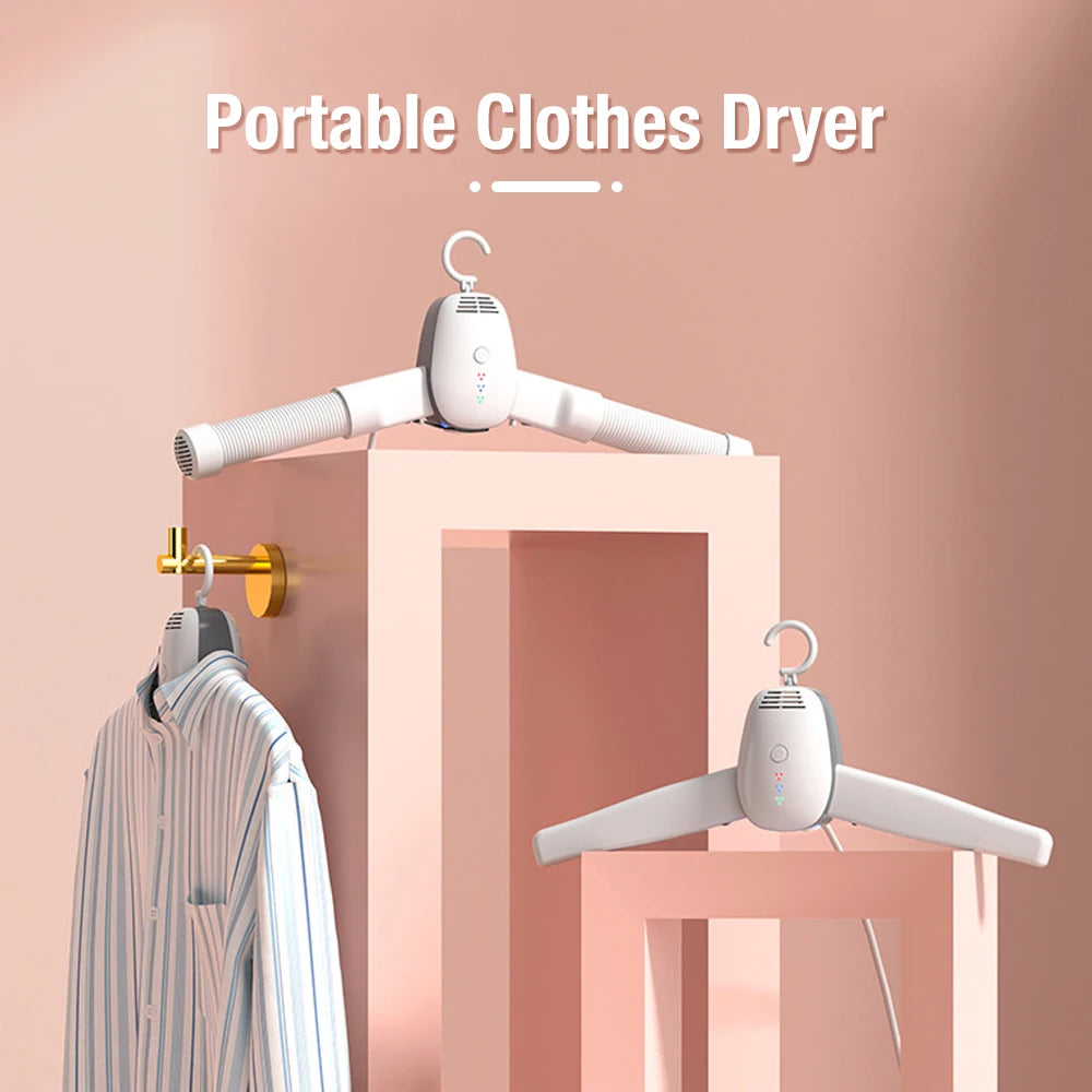 Tidesmit portable foldable electric clothes dryer with UV sterilization and travel-friendly mini heating design