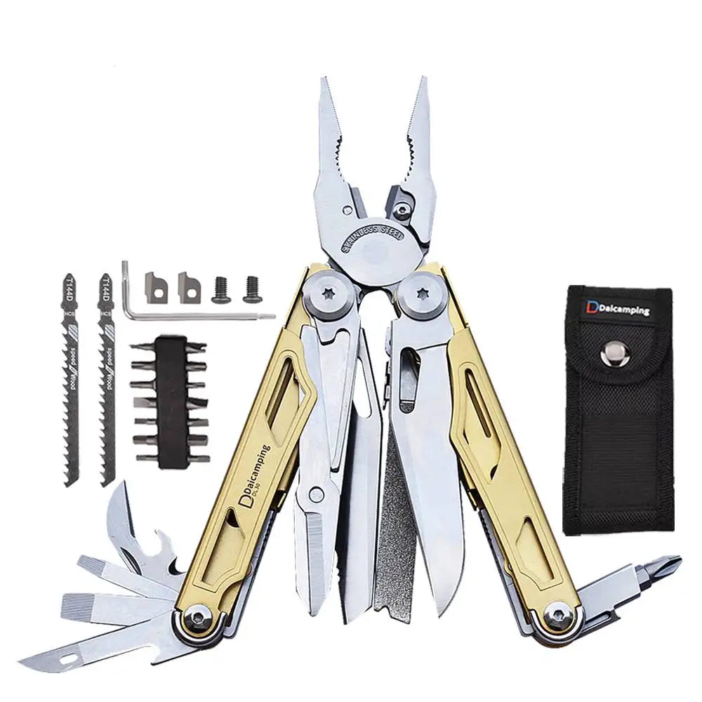 Daicamping DL30 DL301 DL7 Outdoor Camping EDC Plier Set Multifunctional Multitools Hand Multi Tool Folding Multi-tool Kit