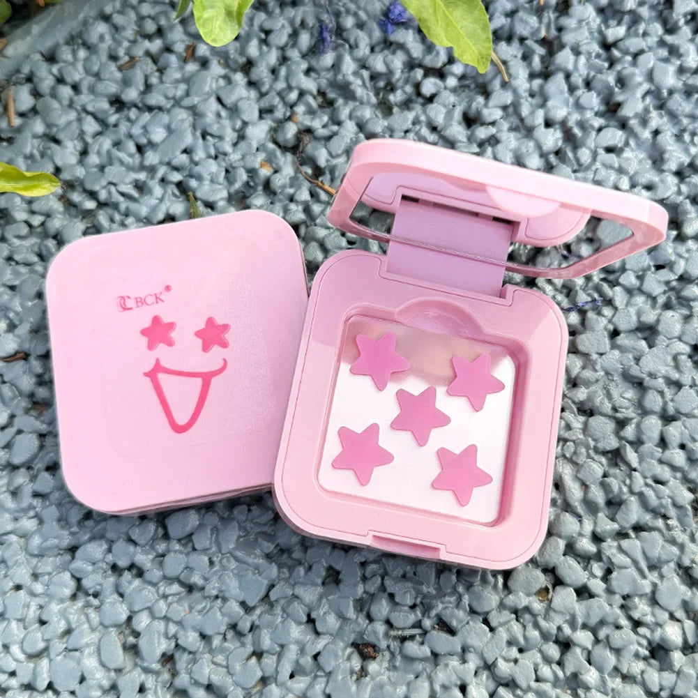 Star Design Pimple Patch with Colorful Makeup Mirror Hydrogel Blemish Concealer Acne Spot Treatment Beauty Health Kit