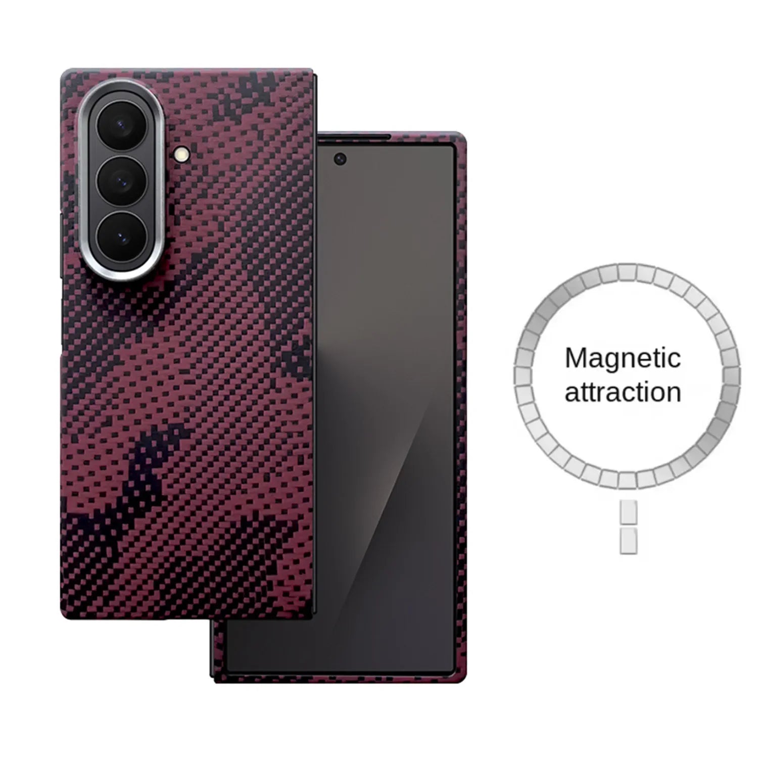 Samsung Galaxy Z Fold 7 Aramid Fiber Case - Slim Magnetic Protection Micai Tidesmit
