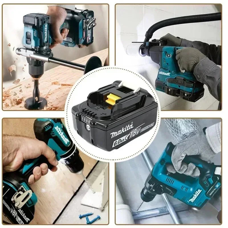 Genuine 6AH Makita BL1860 6ah Battery Power Tools Li-ion Replacement LXT BL1850 BL1840 for 18V Screwdriver with BMS 18v Battery