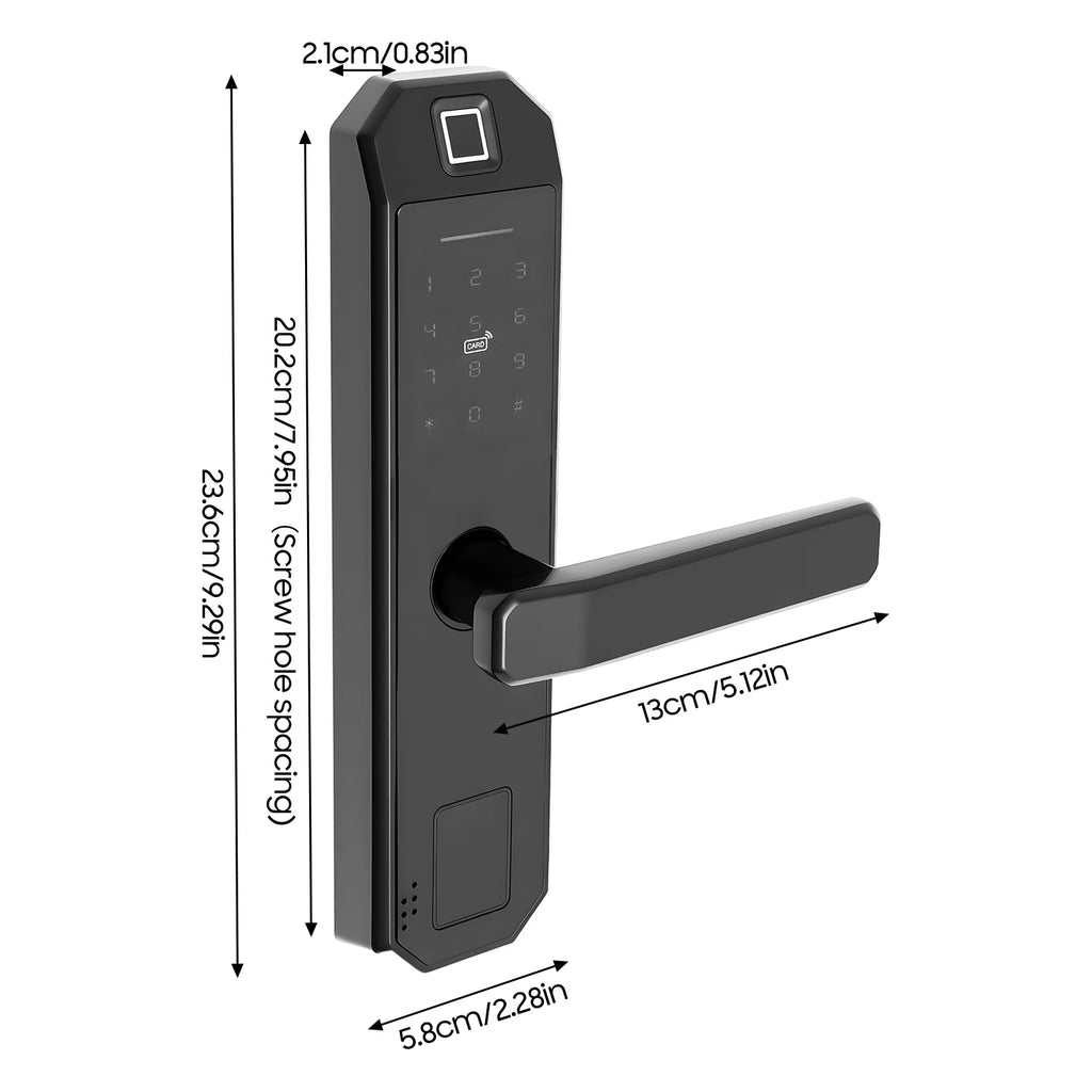 Smart Door Lock Fingerprints passwords 4 Unlock Methods 15 Month Battery  200 User Capacity for Home Office Apartment Security