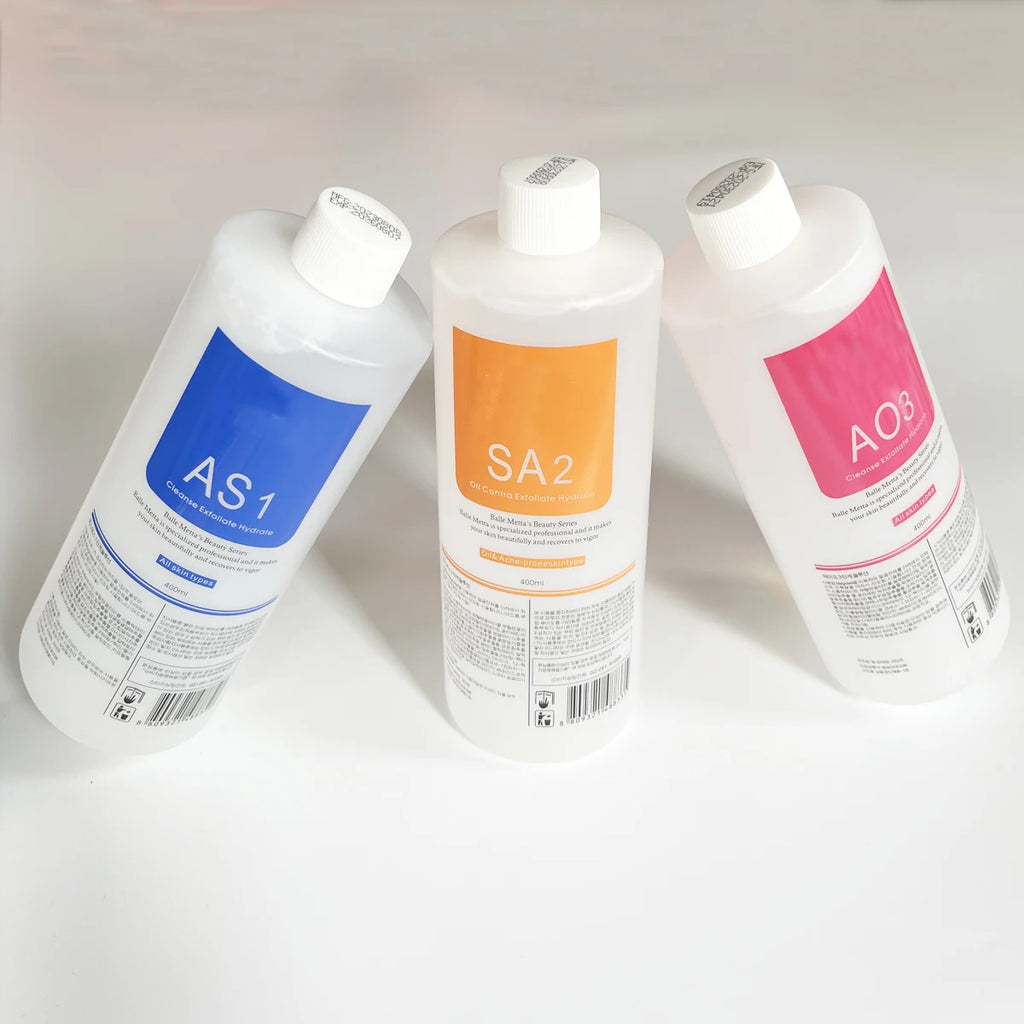 Hydra Facial Serum Solution Set for Deep Pore Cleaning - 1200ml Scrubs Treatments Tidesmit