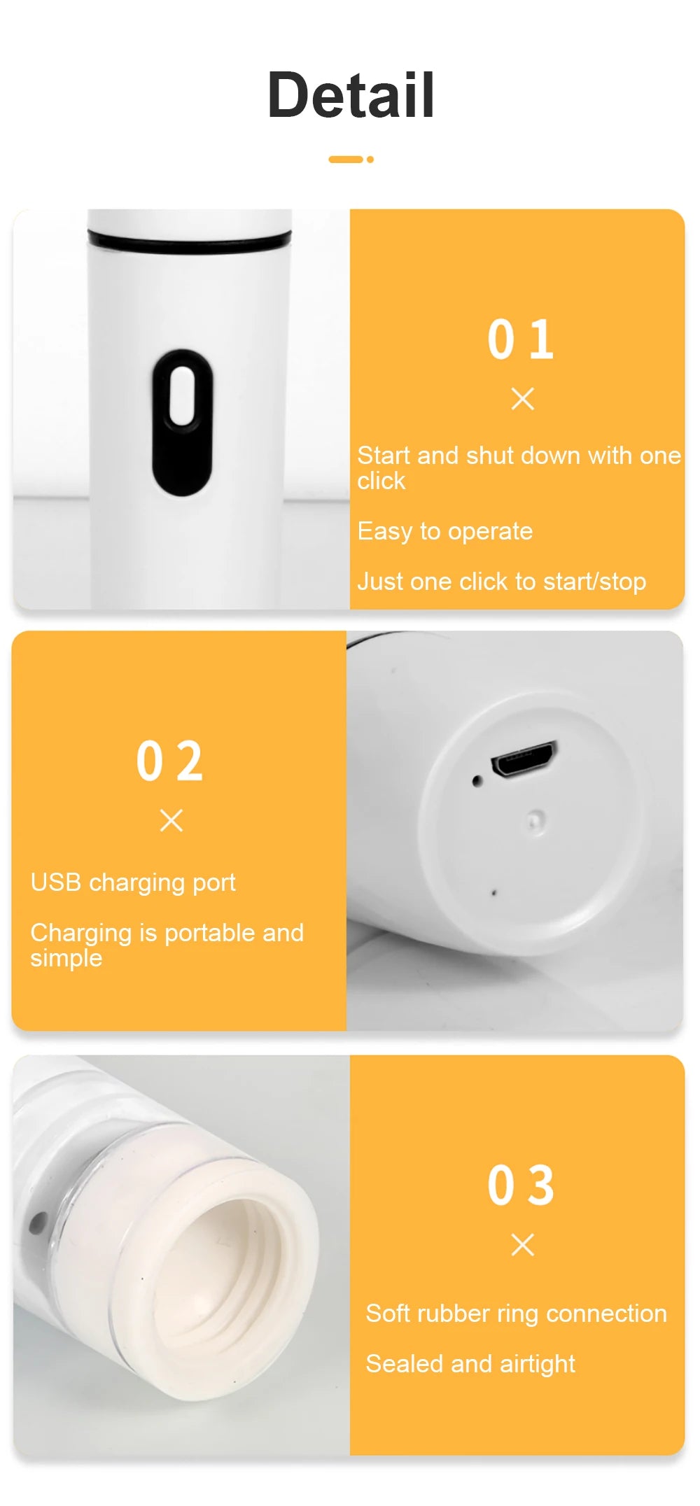 Air Vacuum Sealer Pump Automatic Food Sealing Pump USB Rechargeable Sealer Pump For Food Handheld Dry/wet Food Sealer Pump