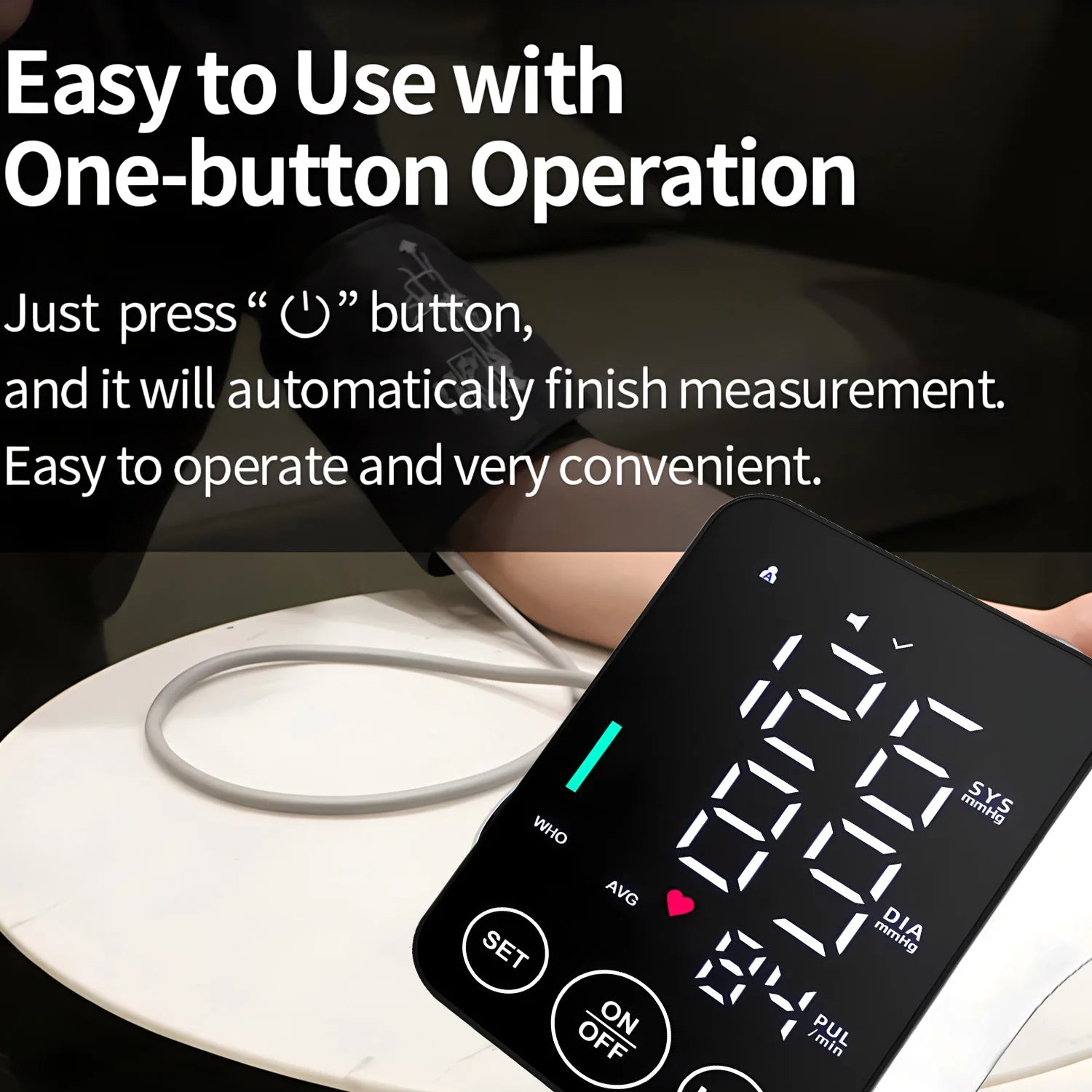 Blood Pressure Monitor Upper Arm Automatic Tonometer Digital Blood Pressure Meter BP Medical Sphygmomanometer Pulse BP monitor