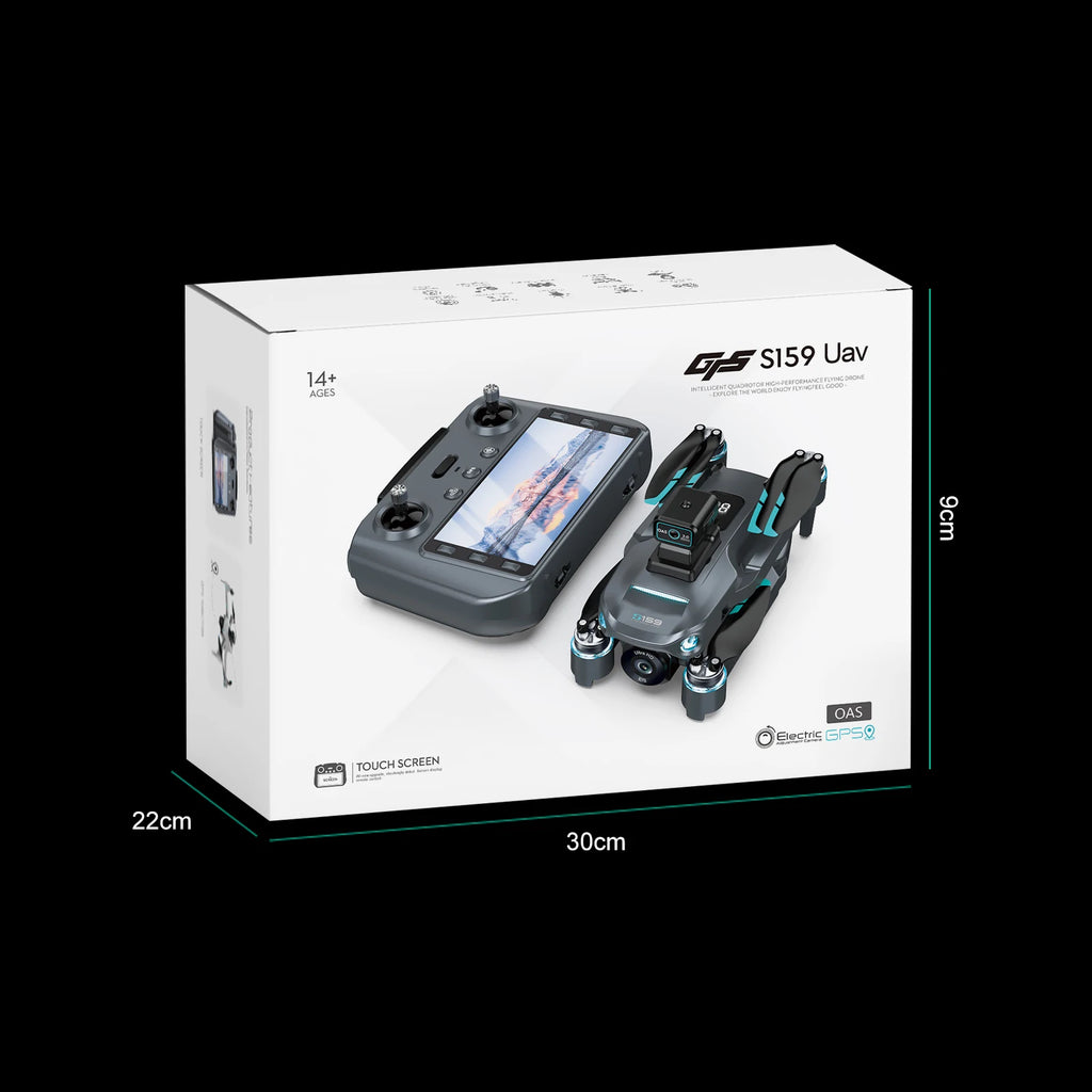 4K GPS Drone with Dual Camera and Remote Screen - Foldable Design Tidesmit
