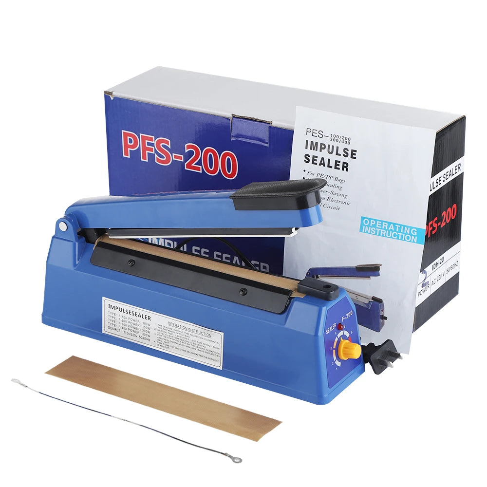 Sealing Machine Electric Heat Sealer Hand Press Vacuum Food Plastic Bag Bobo Ballons Impulse Fast Heat Sealer Packaging Machine