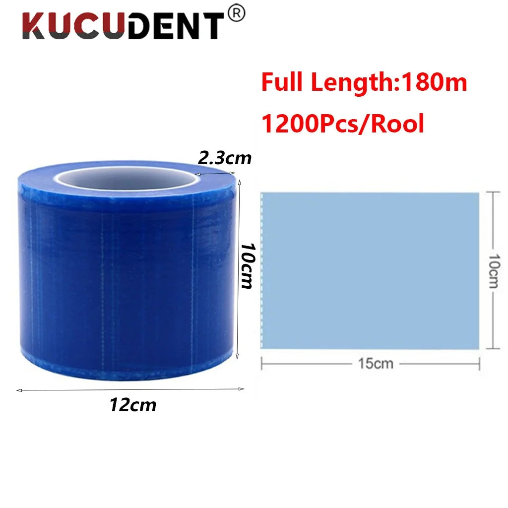 Dental Barrier Film Roll - 1200 Protective Sheets for PMU Machines Permanent Makeup Machines Tidesmit