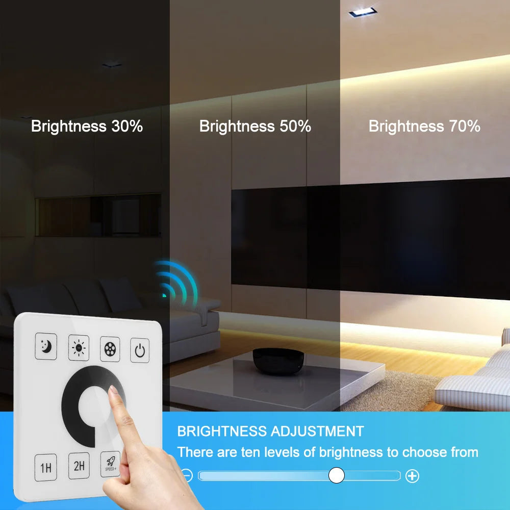 Wifi Bluetooth COB LED Neon Strip Light Wall Touch 23key Remote Control 220V Dimmer Power Kit 5m 10m 20m 0.5m 240LED/m Flex Lamp