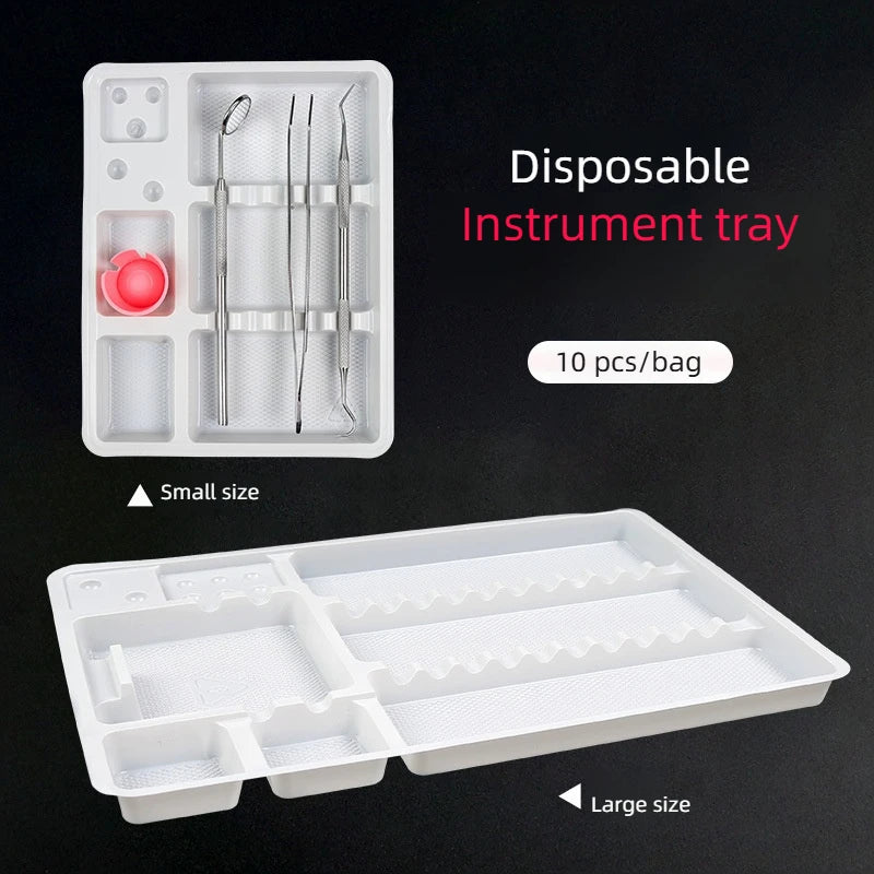 Disposable Tattoo Tray for Permanent Makeup - 10pcs Pink Sterile Organizer Permanent Makeup Machines Tidesmit