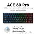 MCHOSE ACE68 Magnetic Keyboard 0.125ms 128K Sampling Rate Wired Mechanical ACE60 Pro for Gaming 0.01mm RapidTrigg 8000Hz SOCD/Rs