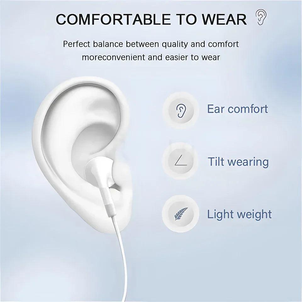 Tidesmit Wired Earphones USB-C & 3.5mm In-Ear Headset with Mic Tidesmit