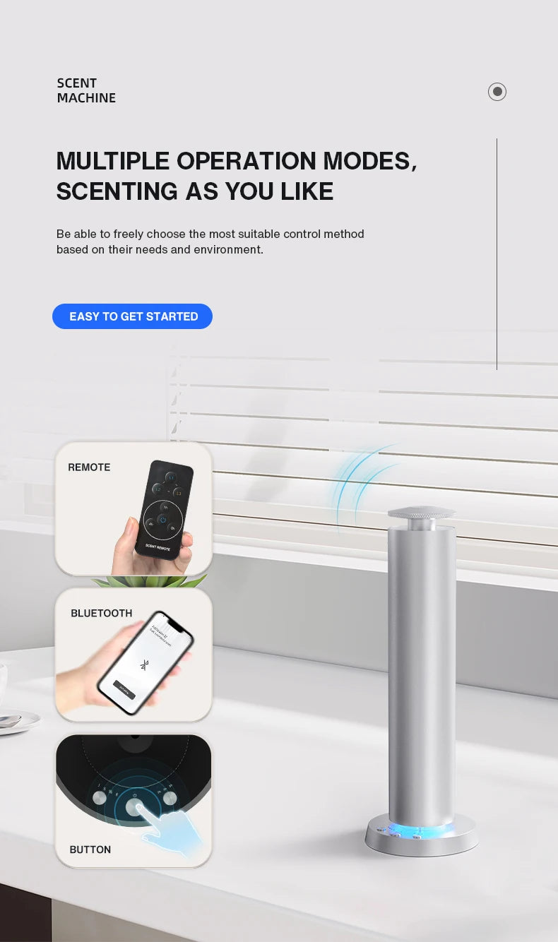 NAMASTE 200m³ Smart Electric Smell Distributor Waterless Home Fragrance Diffuser Rechargeable Aromatherapy Machine Air Diffusion