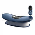 Electric Lumbar Traction Device with Heat Therapy and Adjustable Modes Massage Roller BLUE plug in Tidesmit