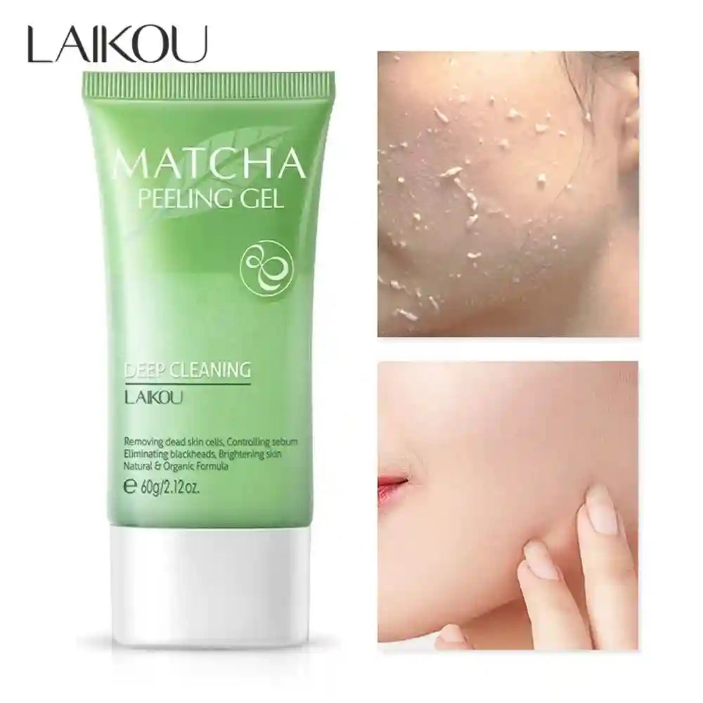 Matcha Facial Exfoliating Gel - Deep Pore Cleansing Scrub 60g Scrubs Treatments Default Title Tidesmit