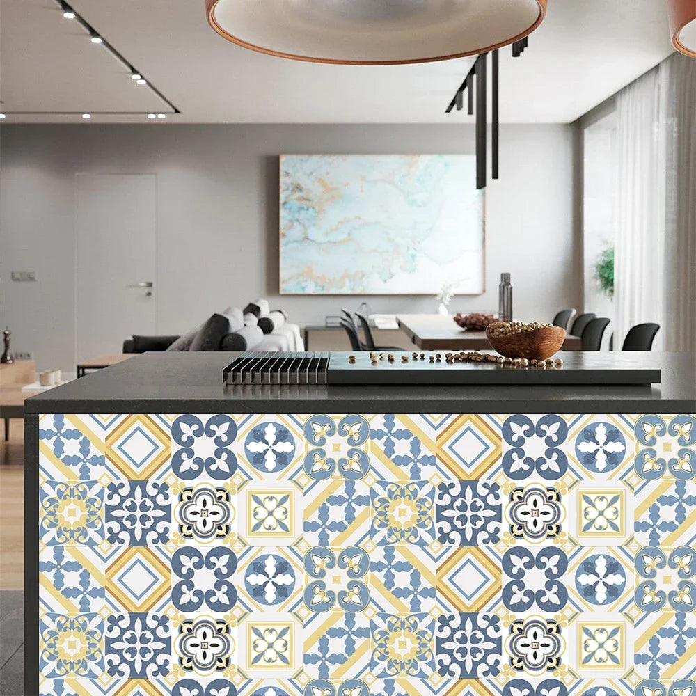 29 Styles Thickened Frosted Tiles Floor Sticker Kitchen Bathroom Home Renovation Wallpaper Waterproof Non-slip Art Wall Decals