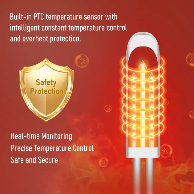 Red Light Heated Head Pad: 3-Level Heat Therapy for Muscle Relief Massage Cushion Tidesmit