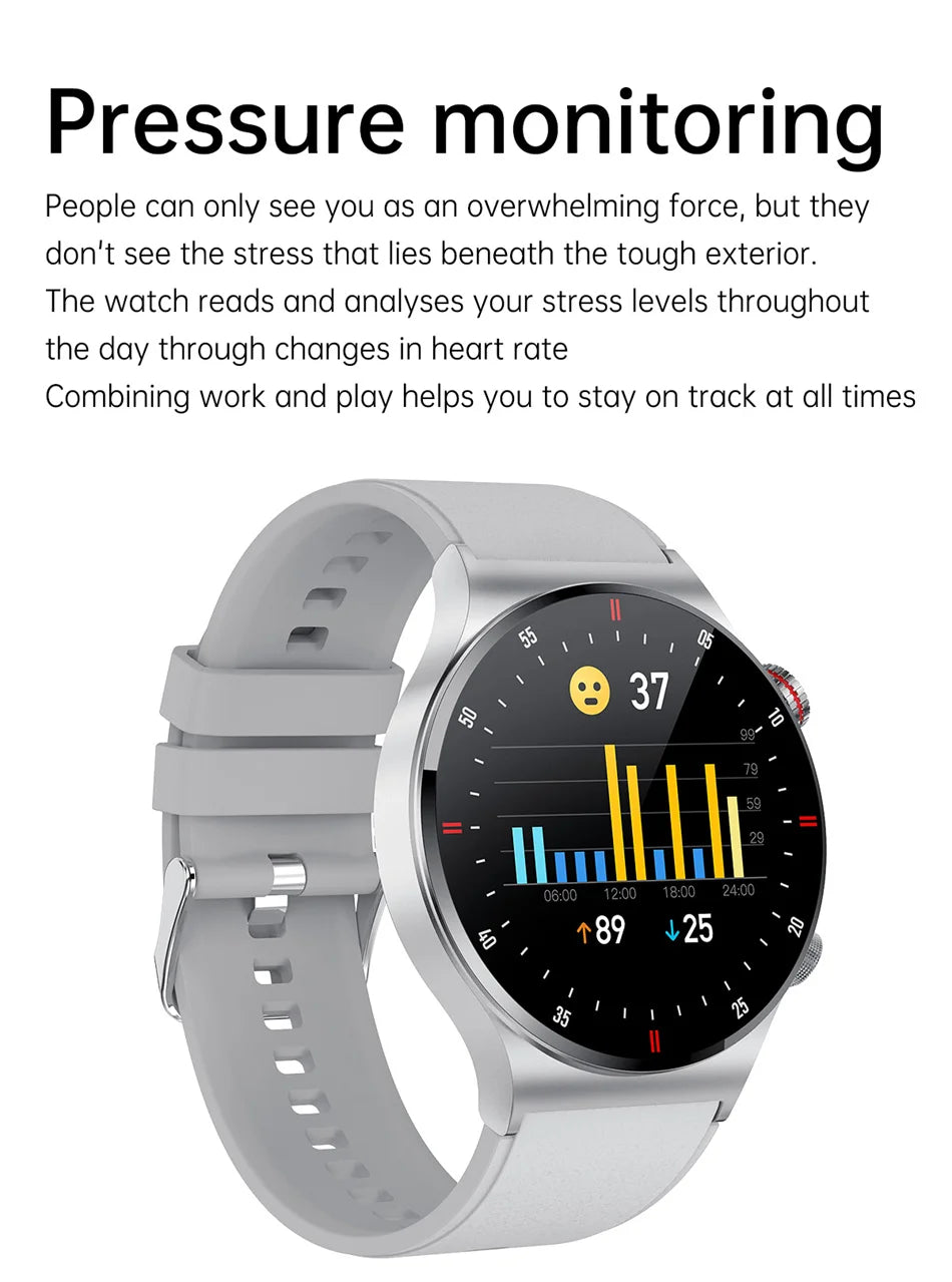 GPS ECG+PPG Bluetooth Call Smart Watch Men 2026 Sports Bracelet NFC Waterproof Custom Watch Face Men SmartWatch For IOS Android