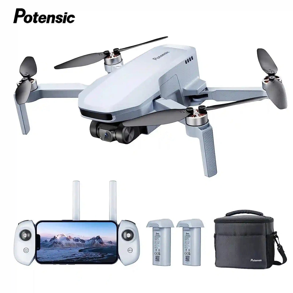 4K GPS Camera Drone | 249g Lightweight | 4km Range | 2 Battery Kit Tidesmit