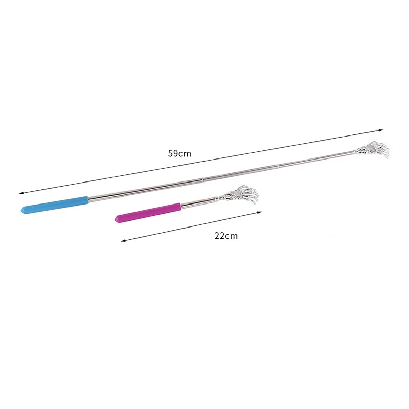 Telescopic Back Scratcher Stainless Steel Retractable Massager Back Massage Instrument Tidesmit