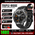 New GPS Sapphire Glass Smartwatch Business men 1.7-inch AMLED Screen Clock 1400mAh Battery 10ATM waterproof Titanium alloy Watch