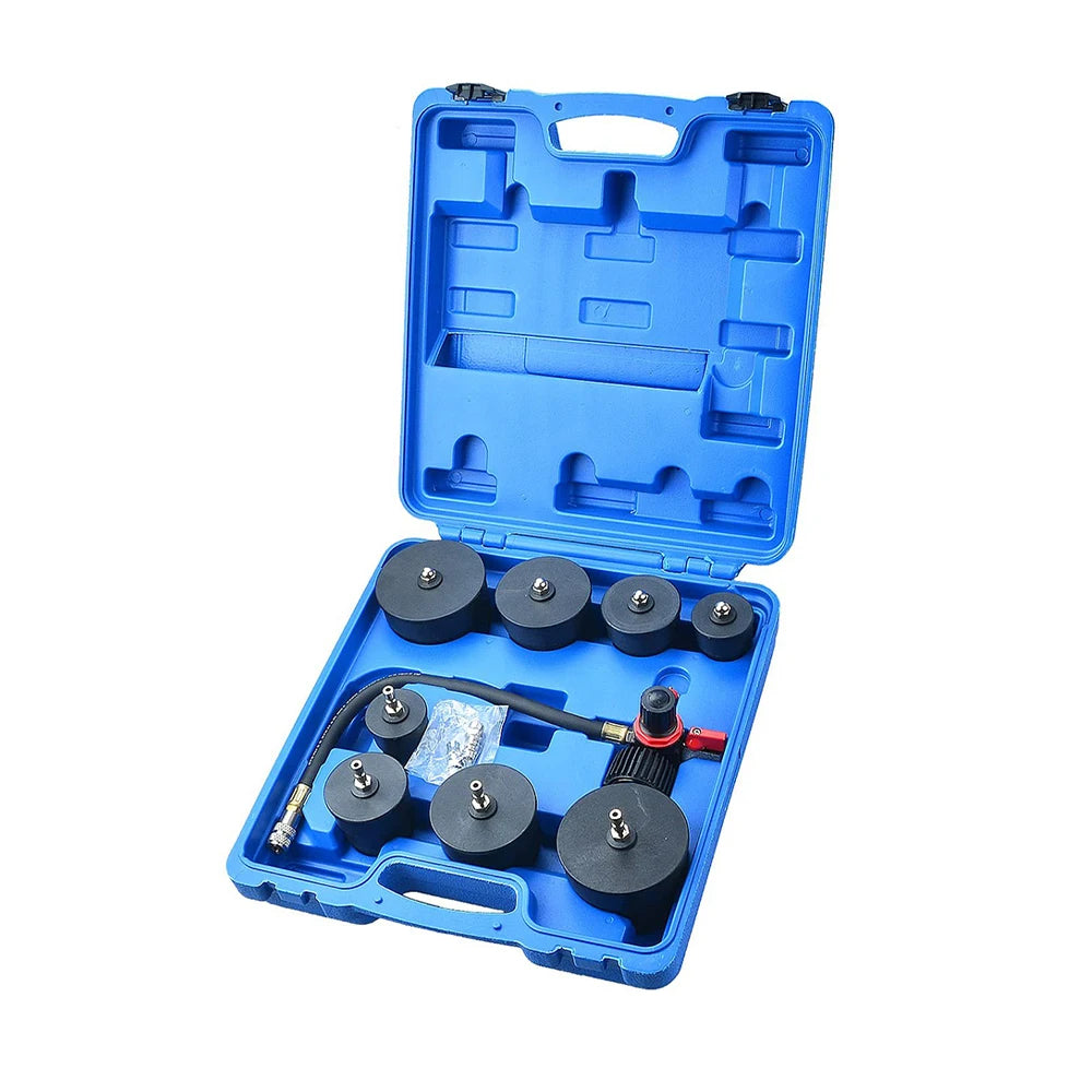 Podofo Turbo Boost Leak Tester Set Turbo System Leakage Detector with 4 Pairs Stepped Adapters 1-3/8"- 3-1/2" for Auto Repair
