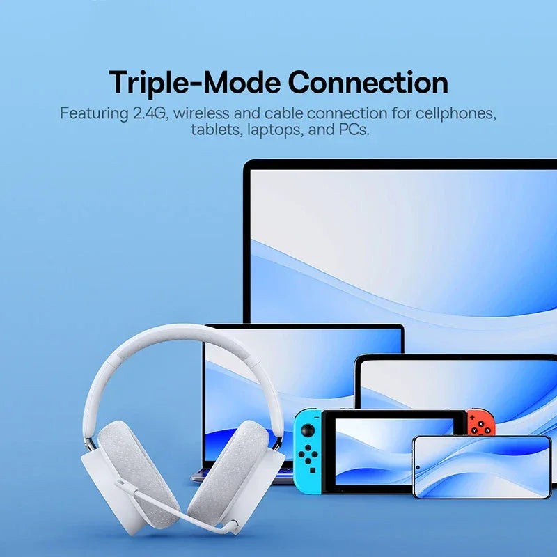 Wireless Gaming Headset 2.4G Bluetooth RGB by Tidesmit Tidesmit