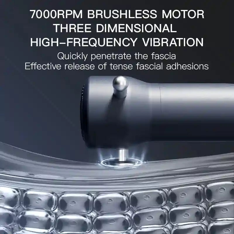 Deep Tissue Massage Gun - Portable Wellness Tool | 3-Speed Black Relaxation Treatment Tidesmit