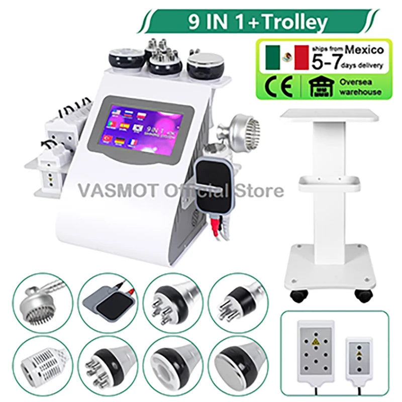 9-in-1 Ultrasonic Cavitation PMU Machine | Professional Skin & Beauty Kit Permanent Makeup Machines Tidesmit