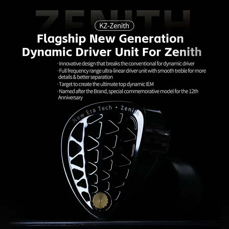 KZ Zenith Tunable HiFi Dynamic Driver IEM Earphones | Tidesmit Tidesmit