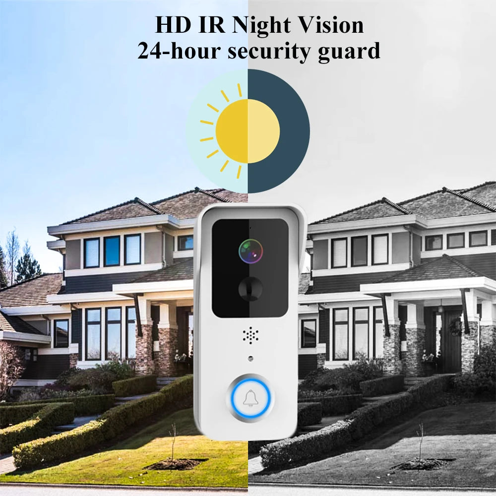 1080P HD WiFi Doorbell Camera with Night Vision PIR Motion Detection 5G 2.4G Intercom Doorbell for Tuya Smart Home Ring