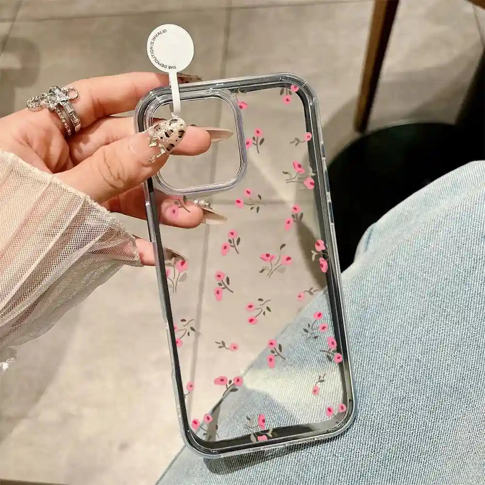 Floral iPhone 15 Pro Case - Slim Shock-Absorbing Cover with Drop Protection 1NG89 Tidesmit