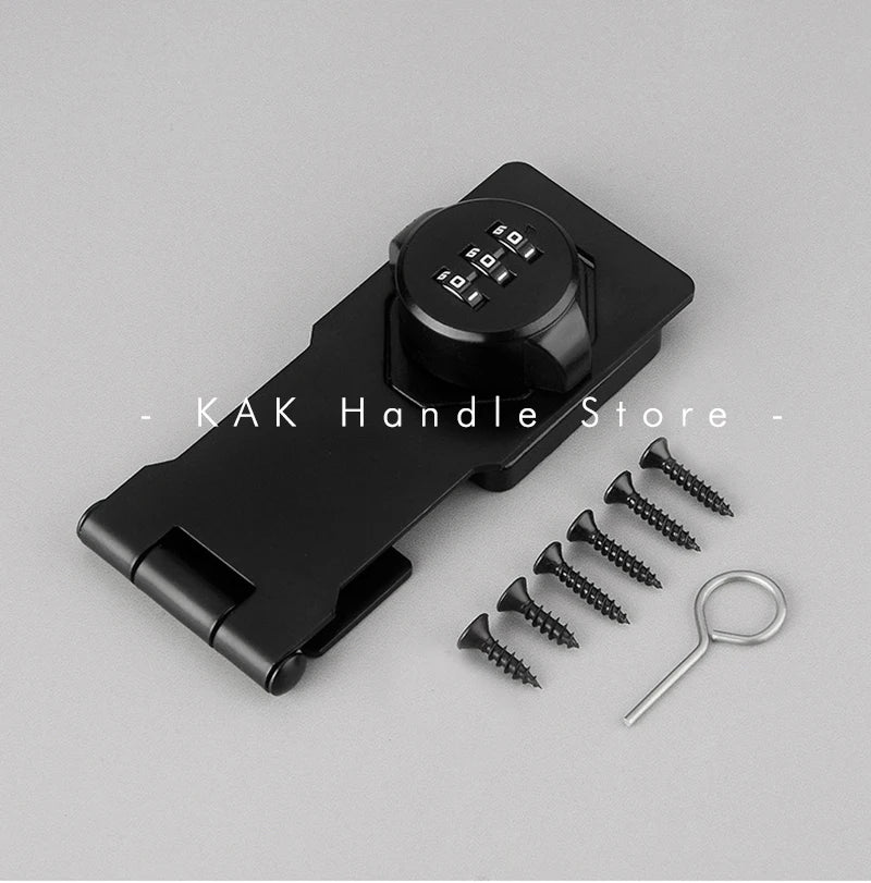 KAK 3 Digit Household Security Cabinet Password Locks Keyless Drawer Combination Coded Door Lock Zinc Alloy Furniture Hardware