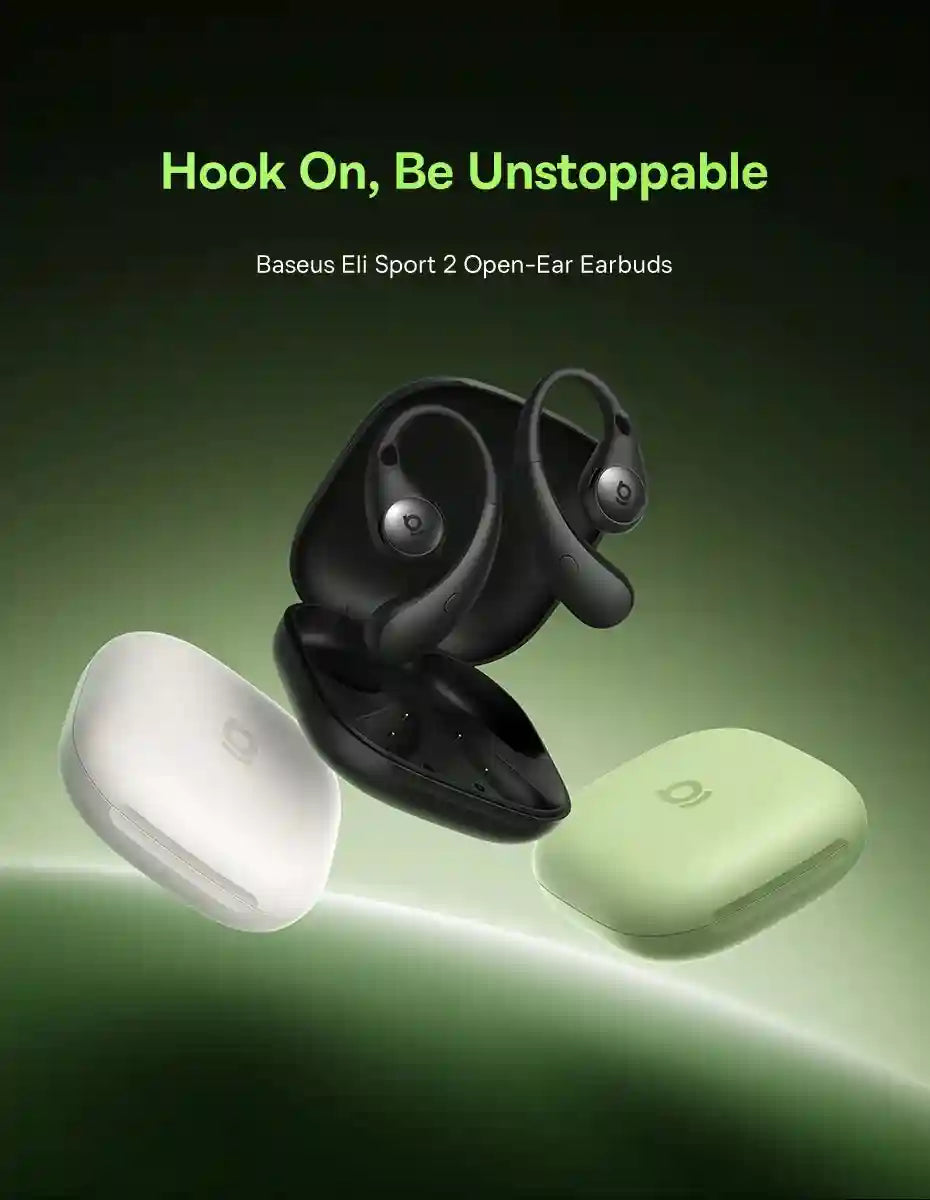Wireless Sport Earbuds: Bluetooth 5.4 Hi-Res Open-Ear Headphones Tidesmit