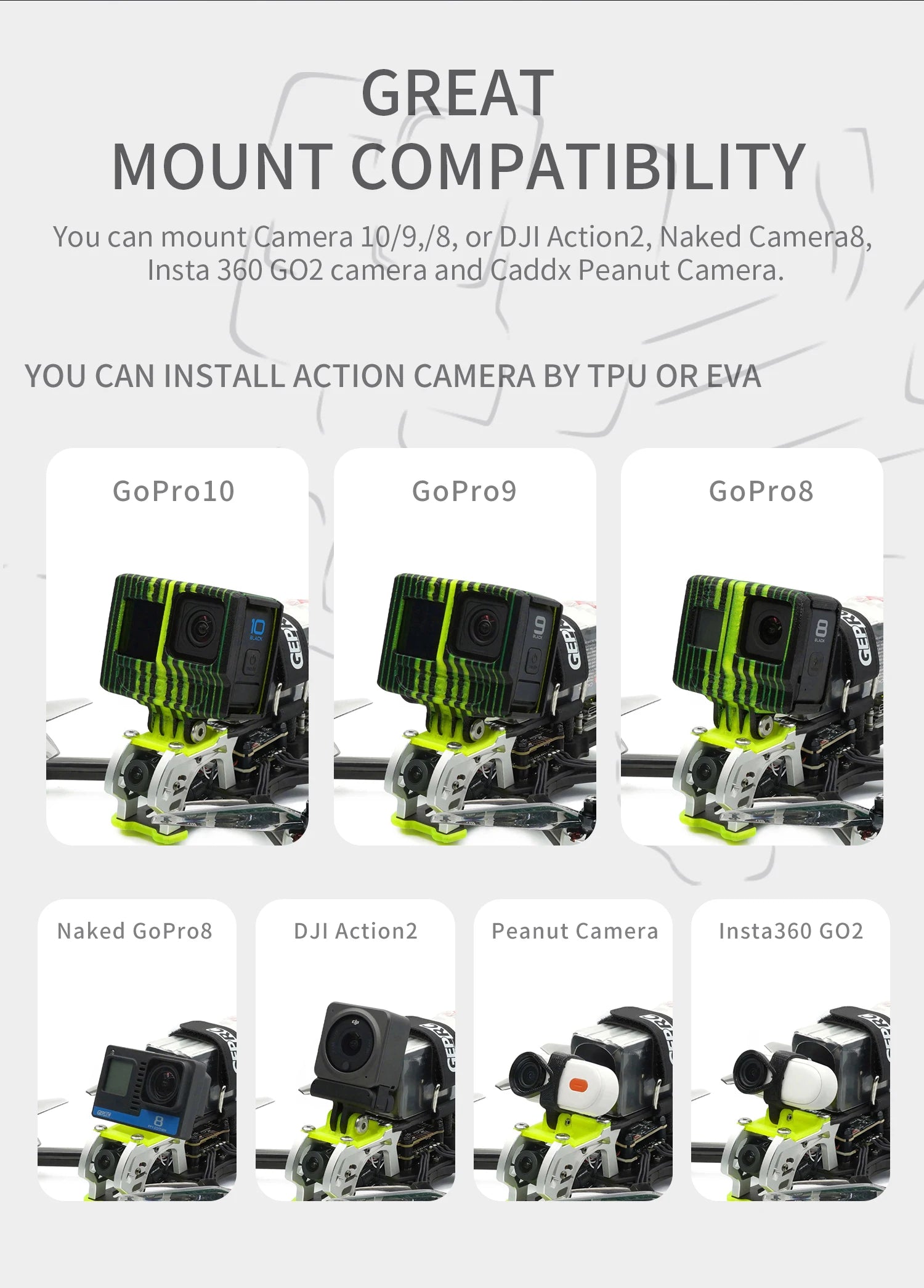 GEPRC MARK5 Analog FPV Drone 5-Inch 6S Freestyle Quadcopter Tidesmit