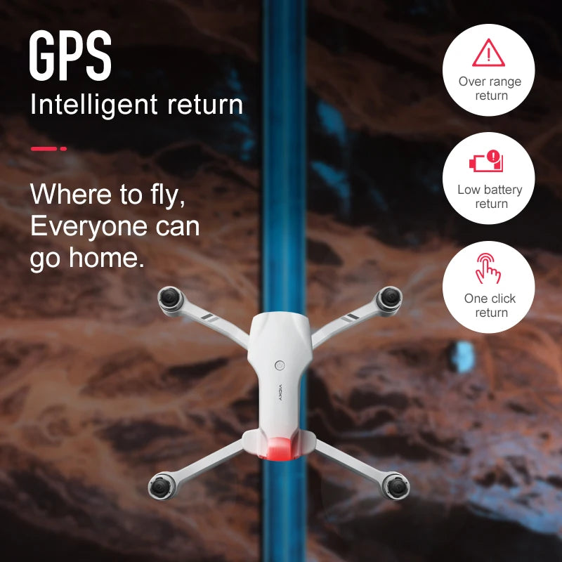 GPS Drone with 8K Dual Camera - Foldable Brushless Quadcopter Tidesmit