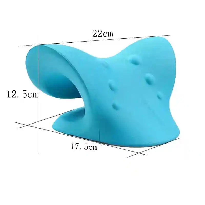 Cervical Neck Stretcher Pillow for Pain Relief and Spinal Alignment Massage Cushion Blue Tidesmit