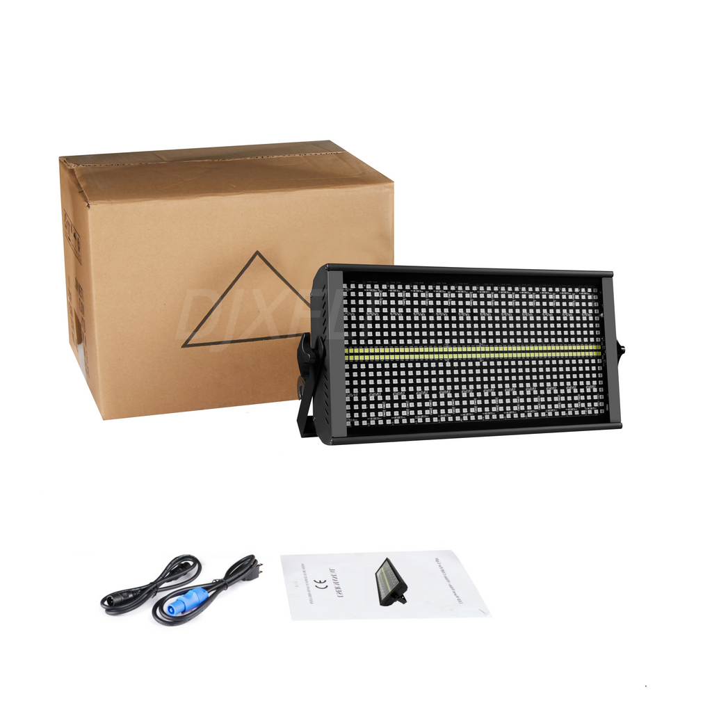 2PCS 250W RGBW LED 4in1 48 Partition Strobe Stage Light DMX512 Super Bright Wash Effect for KTV DJ Events Performances Lighting
