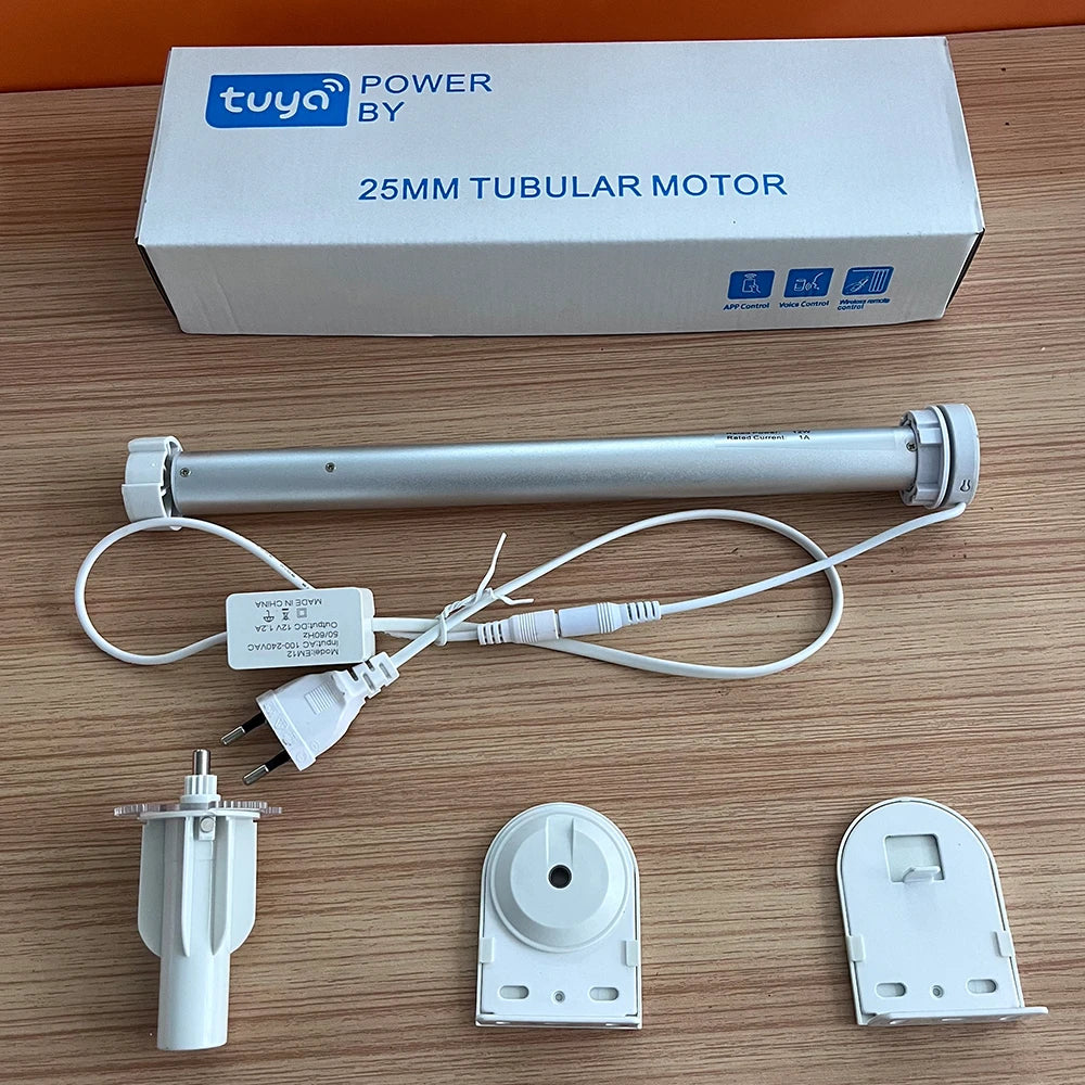 WiFi Roller Blind Motor for 38mm Tubes - App Controlled Smart Home Device Tidesmit