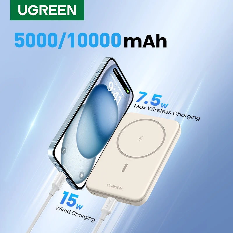 Magnetic Power Bank 10000mAh Portable Wireless Charger - Tidesmit Tidesmit