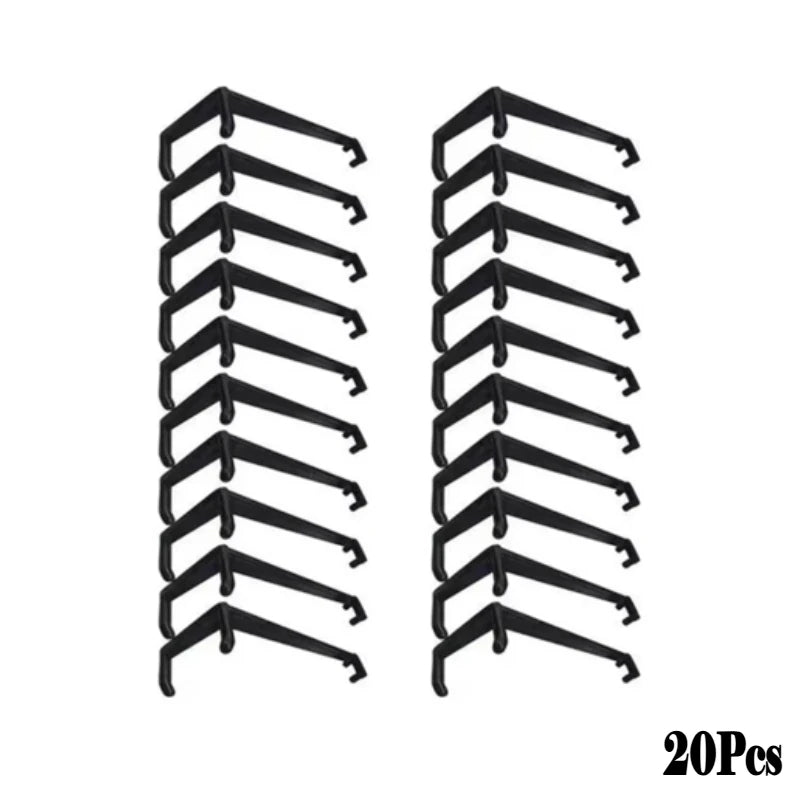 20-piece black plant vine clips for twisting/shaping branches