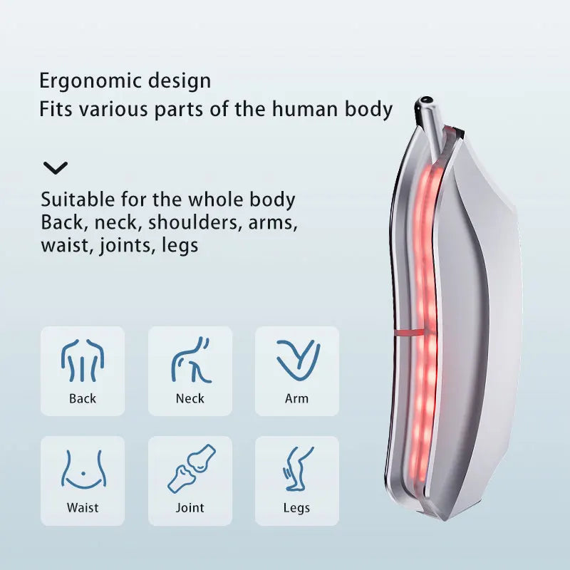Fascia Muscle Massager: Heated Vibration Tool for Deep Tissue Relief Fascia Gun Tidesmit