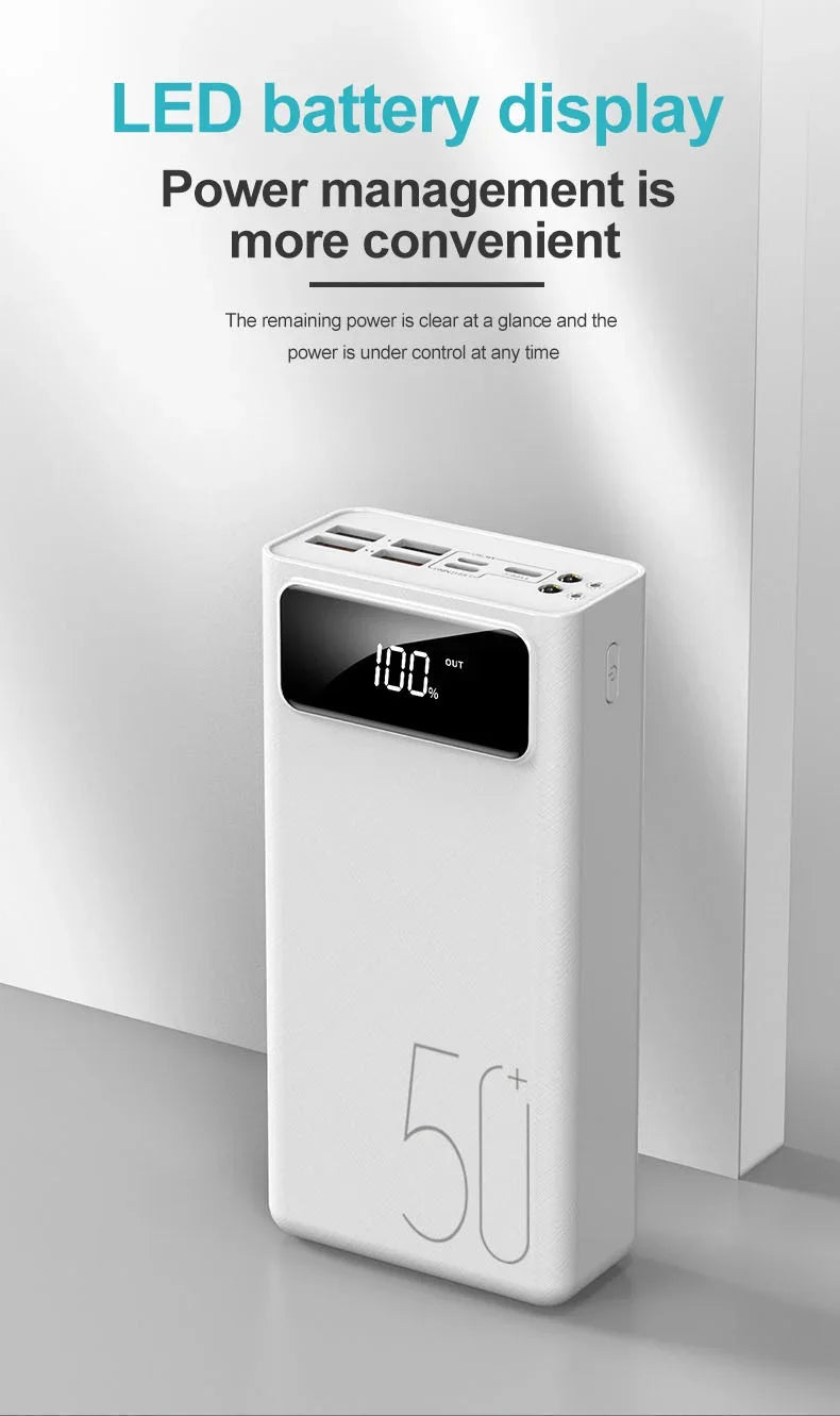Tidesmit 40000mAh Portable Fast Charging Power Bank - USB-C PD Battery Tidesmit