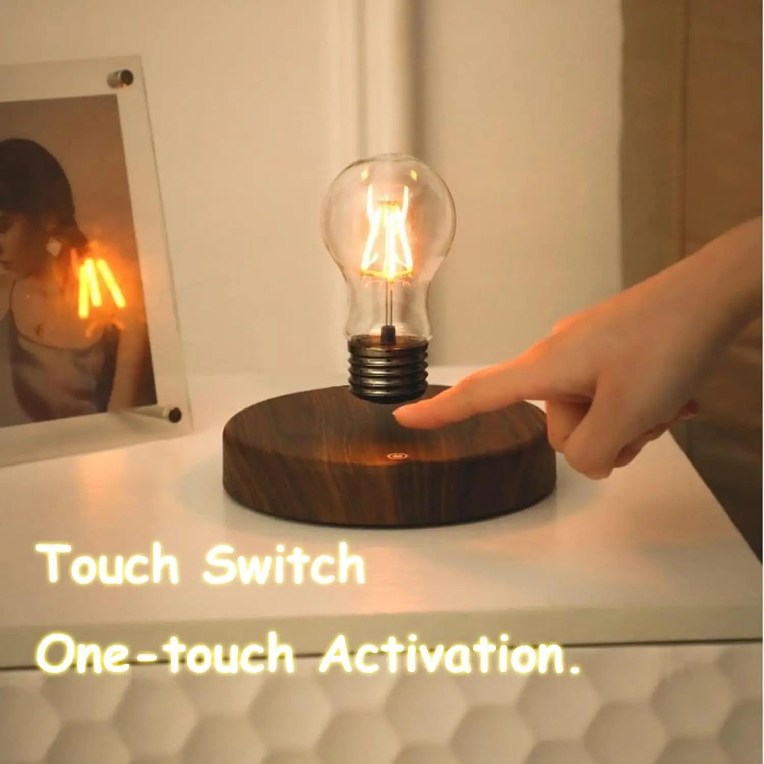 Levitating Moon Lamp | 3D Magnetic Floating LED Light by Tidesmit Tidesmit