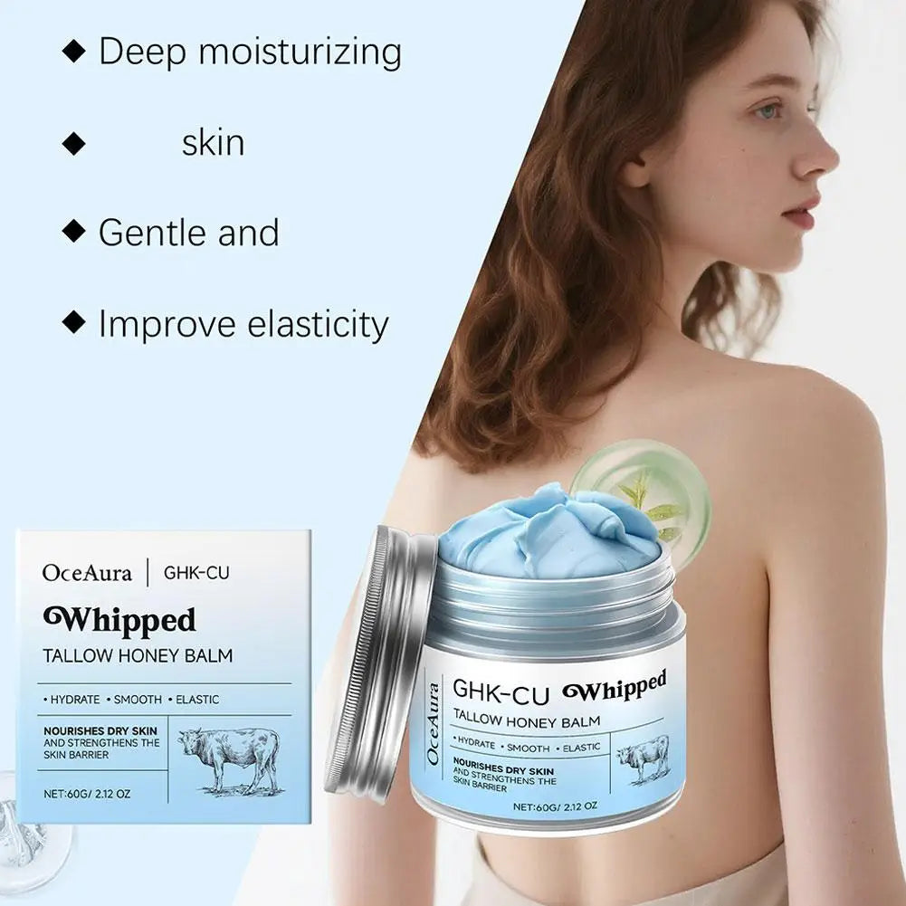 Copper Peptides GHK-Cu Beef Tallow Cream Blue Balm Manuka Honey Deep Moisturizing Nourishing Repair Barrier for All Skin Types