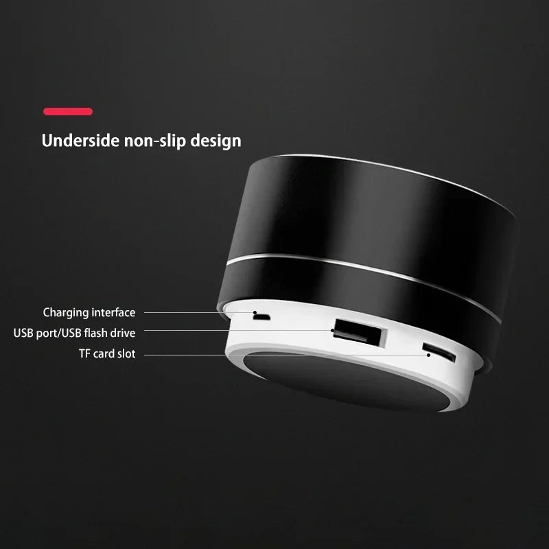 Lenovo A10 Mini Portable Speaker Bluetooth Wireless Audio Dazzling Crack LED Light Subwoofer Support TF Card USB For PC/Mobile