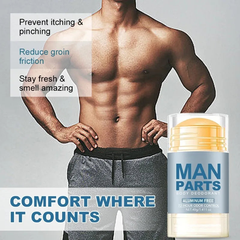 Tidesmit mint deodorant stick for men, long-lasting anti-sweat protection for refreshing underarm odor removal.