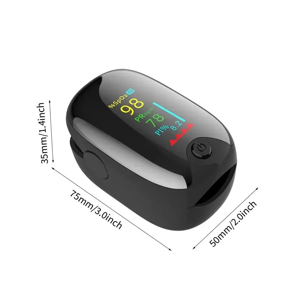 Oxygen Saturation Meter Pulse Meter Finger Clip Pulse Oximeter Digital Fingertip Pulse Oximeter Blood Pressure Monitor