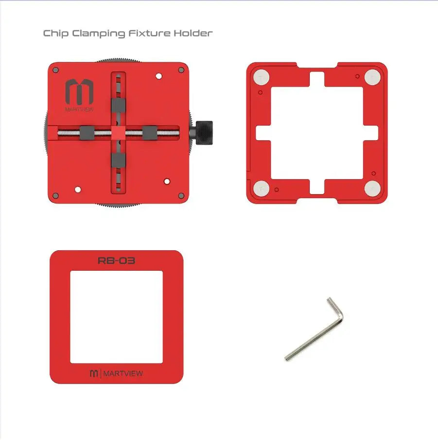 Martview RB03 RB-03 Fullset Multi-functions Automatic Positioning Universal BGA Reballing Station Holder Template - 97pcs Nets